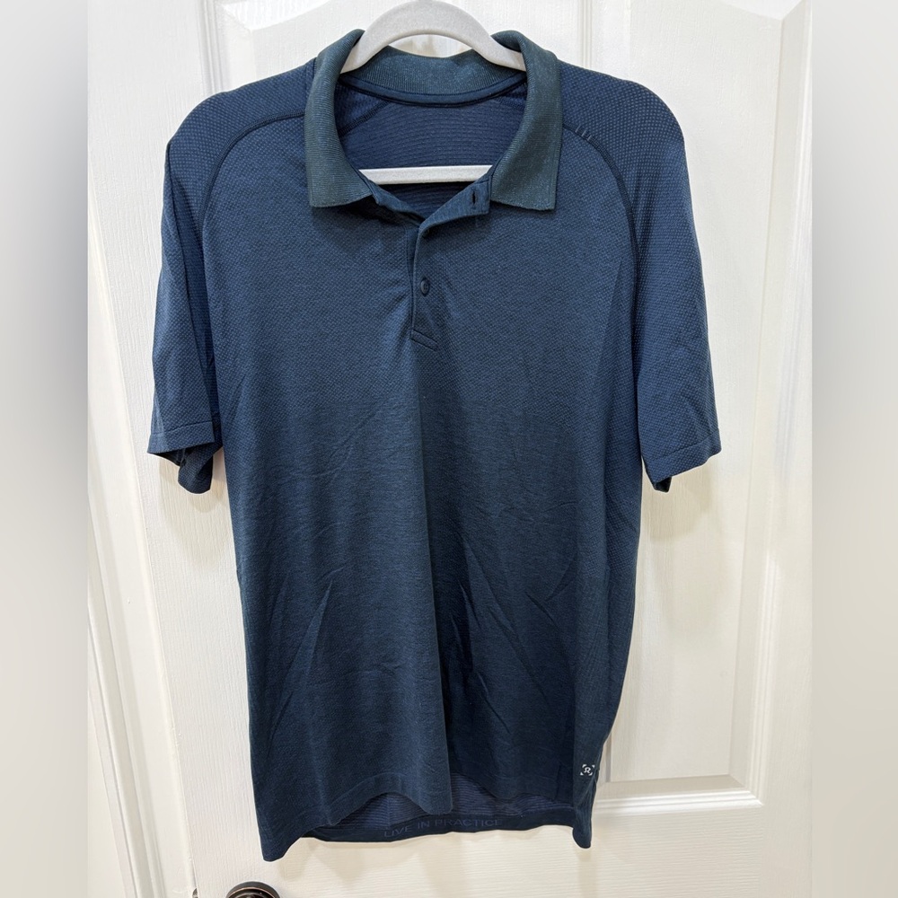 Men's Lululemon Blue Polo Shirt
